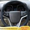Чехол на руль автомобиля для Opel Mokka Opel ignia Astra J 2009-2016, из микрофибры и кожи, DIY оплетка на руль