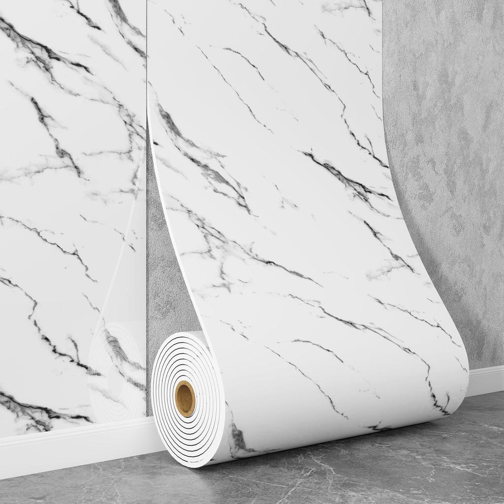 Самоклеящаяся водостойкая настенная наклейка под мрамор для ванной комнаты, гостиной, кухни и ТВ-зоны.