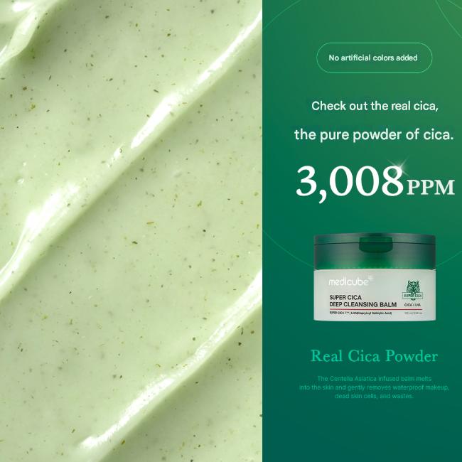Medicube [Vegan] Super Cica Deep Cleansing Balm 100 Ml / 3.38 Fl. Oz. (3 Options)