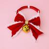 Christmas Pet Collar Cute Bow Tie With Bell Cats Dogs Small Medium Pets