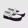 Barnes Mary Jane Creeper   Grunge Ballet White Black Vn000d07yb21