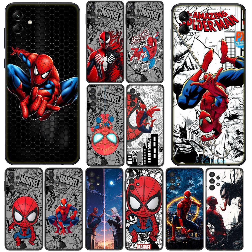 Чехол для телефона Spider Man Marvel Человек-паук для Samsung Galaxy A56 A26 A36 A10 A20 A30 A31 A32 A50 A51 A52 A53 A33 A12 A14