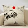 Japan Mount Fuji Ukiyo-e Retro Cushion Cover Sofa Pillowcase Home Decor Pillow Case 45x45cm Linen Home Textile Products