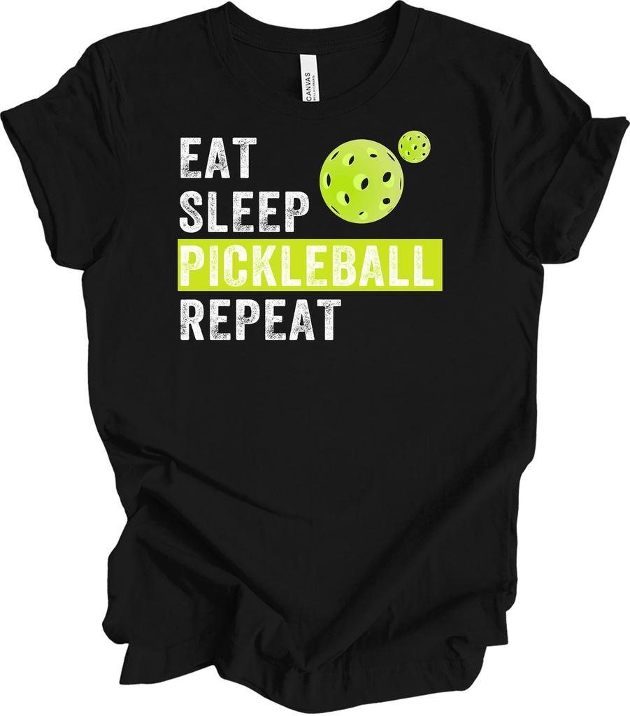 Eat Sleep Pickleball Repeat Funny Pickleball Player Gift Shirt Grandpa Retiremen