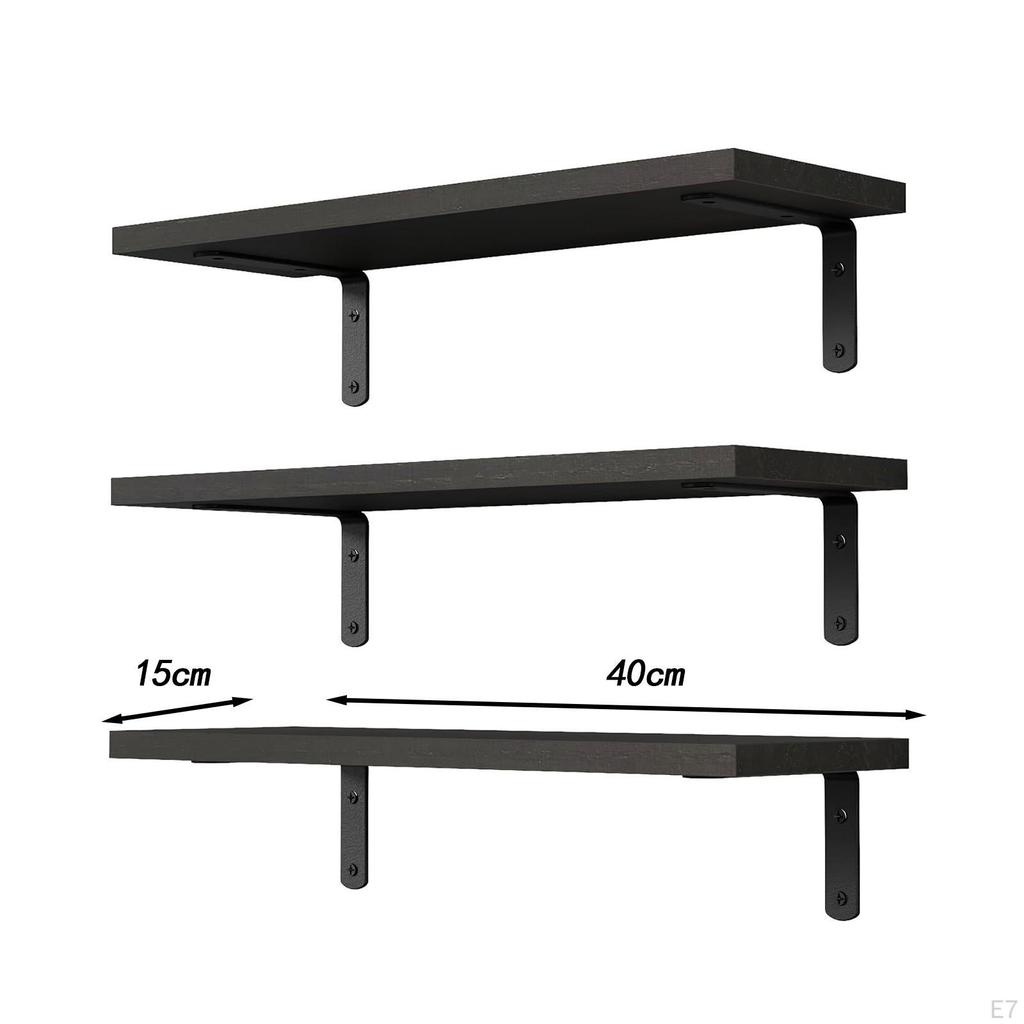 3 шт. настенные деревянные подвесные полки, универсальные, экономящие пространство, декоративные для
