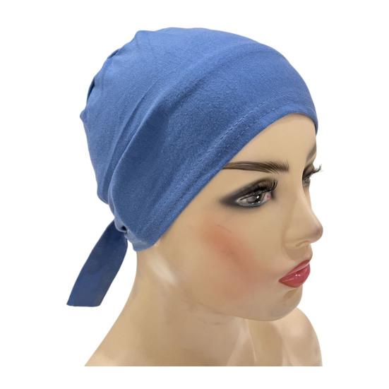 Ethnic Style Top Hat Solid Color Knotted Design Breathable Lightweight Headscarf Hat Outdoor Activities Headwear