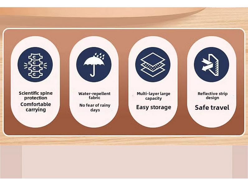 Cloud Schoolbag: Lightweight, Large-Capacity Backpack for Grades 1-6