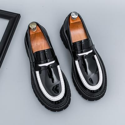 Модные Новые Мужские Деловые Лоферы Толстоподошвенные Дышащие Удобные Модные Маленькие Кожаные Туфли Джентльменские Социальные Туфли Размер 38-46