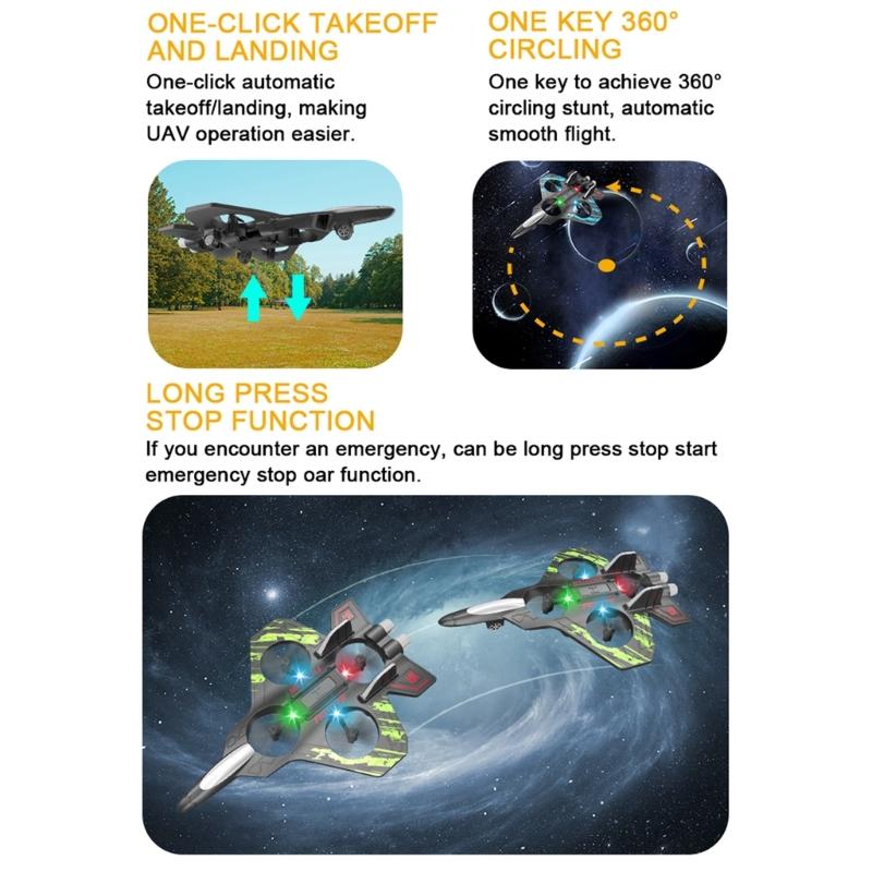 Easy to Fly Drones for Kids Easy to Fly Aircraft Toy for Boys and Girls Auto Hovering Aircraft Easy to Fly