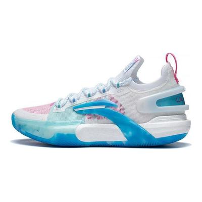 Баскетбольные кроссовки Li Ning Flash 9 Ultra Low мужские кроссовки белые синие розовые ABAT017-1