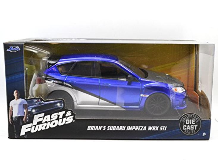 Jada TOYS SCALE FAST И SUBARU IMPREZA WRX STI TOYS Scale и Subaru Impreza WRX 124 "THE FURIOUS" BRIAN'S "Jada 124 "Fast Furious" "Brian STI"
