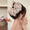 Sweet Chiffon Hair Claw Large Women Hair Grab Luxury Bow Shark Clip  Girl