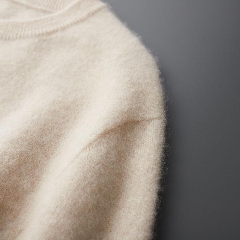 Мужской кашемировый свитер Qinghe Cashmere 30% Кашемир 70% Шерсть Мужской осенне-зимний кашемировый пуловер Мягкий и теплый