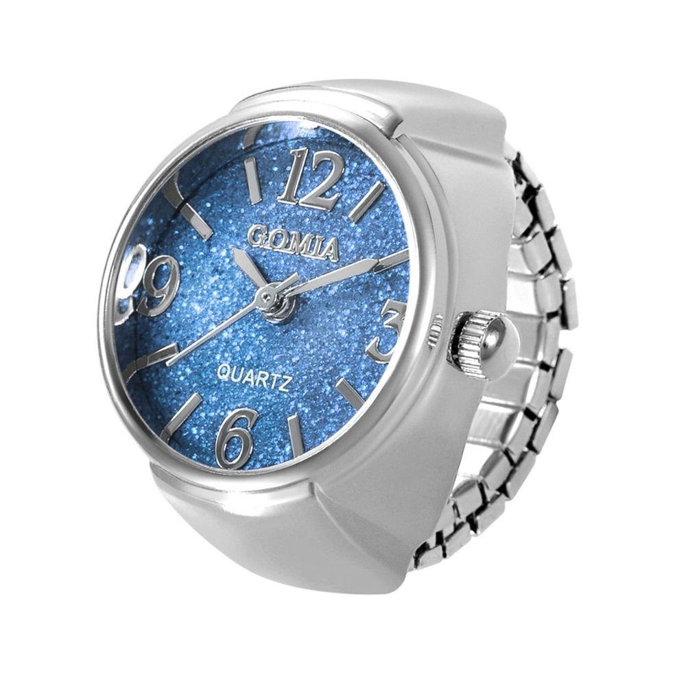 Сплав цифровые часы для пары кольцо кварцевые круглые кварцевые кольца для пальцев модные эластичные кольца для мужчин