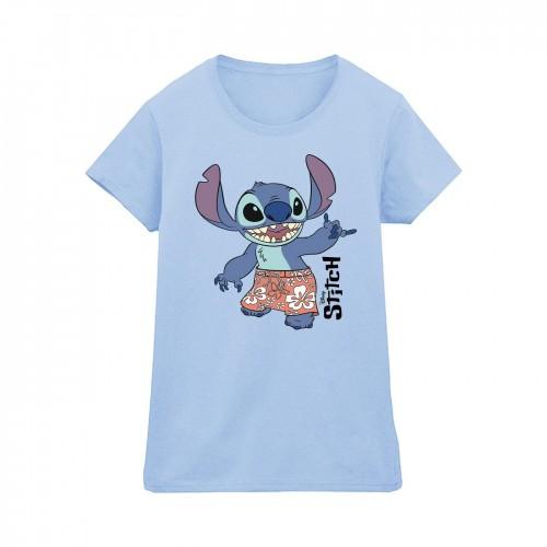 Disney Womens/Ladies Lilo & Stitch Bermuda Shorts Cotton T-Shirt