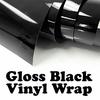 Auto Glossy Gloss Black Vinyl Wrap Films Car Sticker Decal With Air Bubble-Free