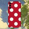 Чехол для телефона с рисунком в горошек для Samsung S25, S24, S21, S22, S23, S30, Ultra, S20, Plus, Fe, Lite, Note, 10, 9, 5G Черный чехол
