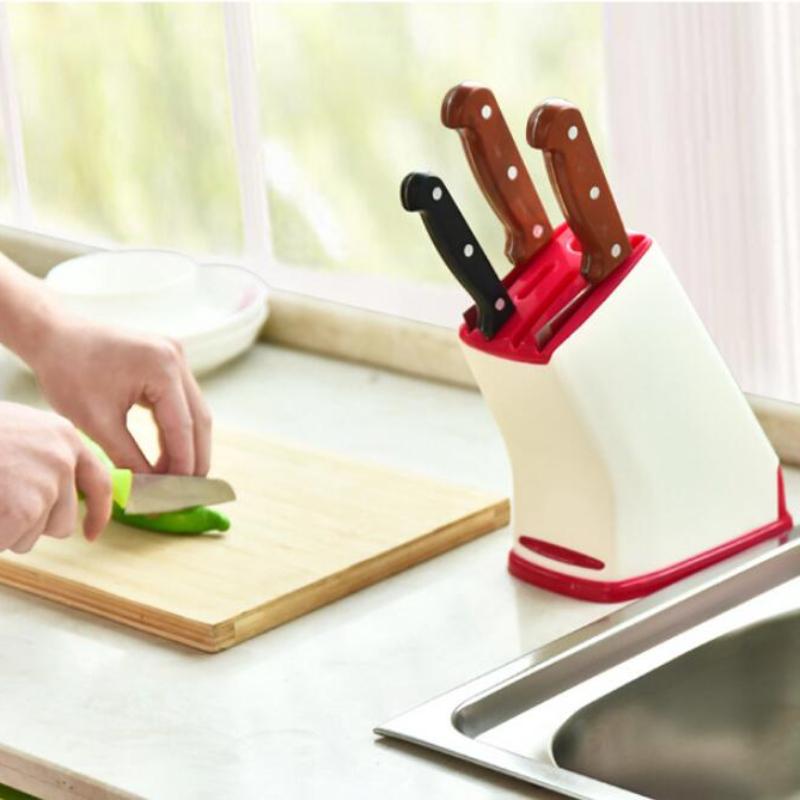 1 шт. Многофункциональный держатель для кухонных ножей, подставка для хранения ножей, ножниц и фруктовых ножей, органайзер для кухни