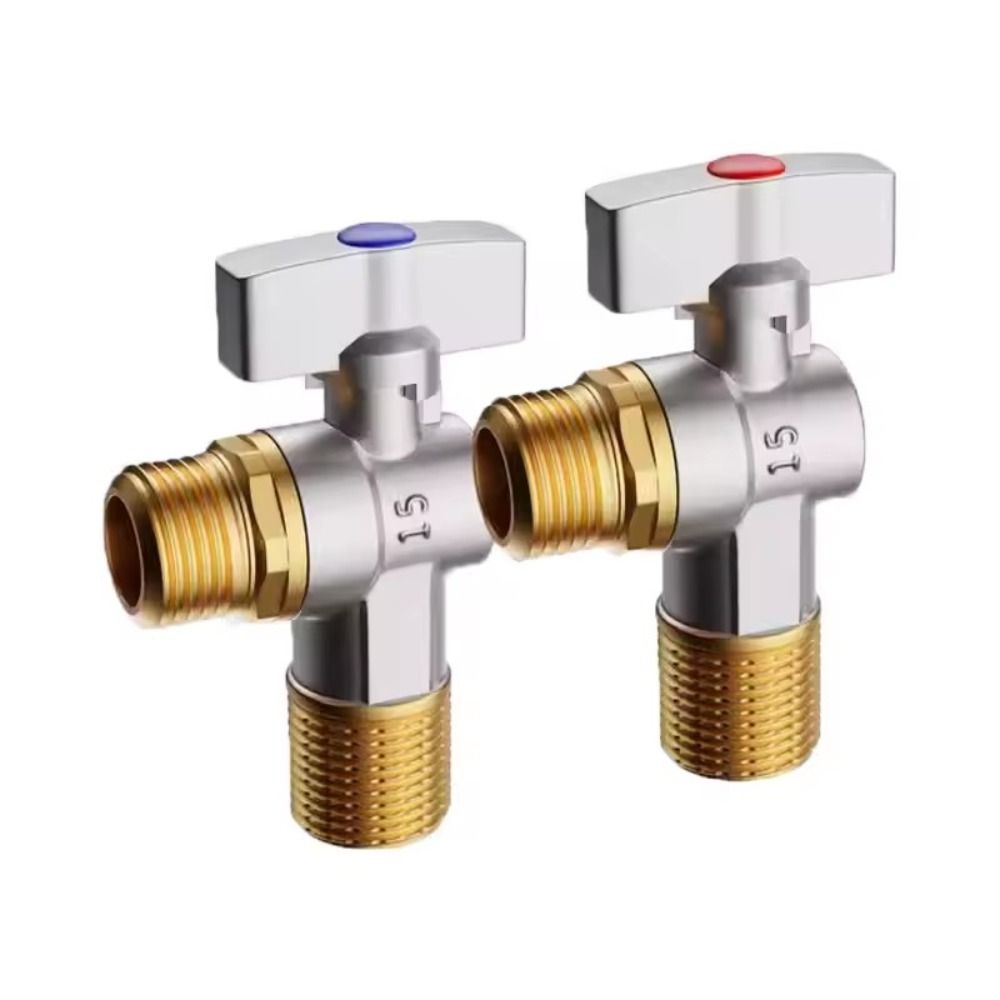 Brass Large Flow Water Stop Valves For Gas Water Heater Toilet Faucet