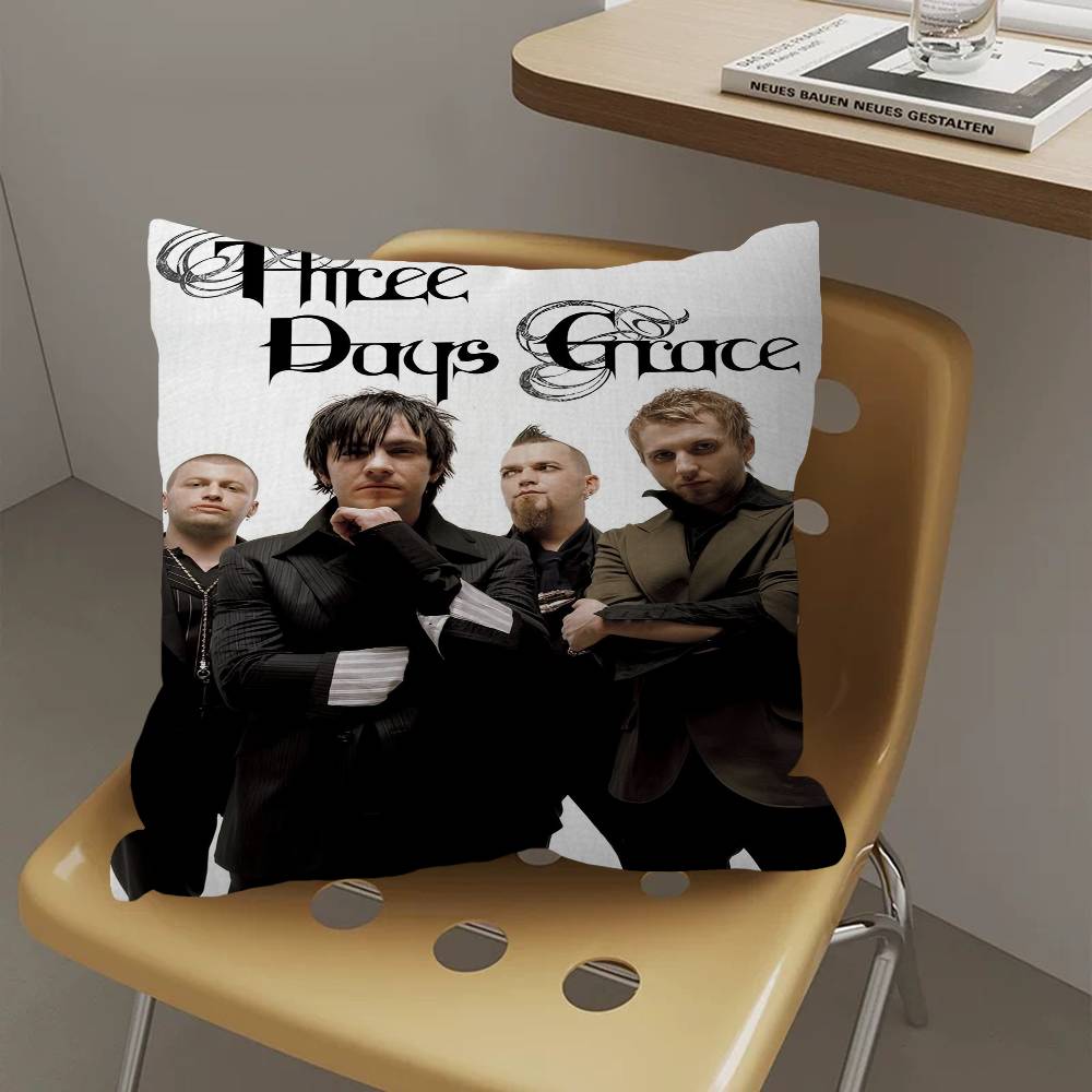 Чехол для подушки Rock Band T-Three Days Grace Декоративная наволочка Напечатанный чехол для подушки Для дивана