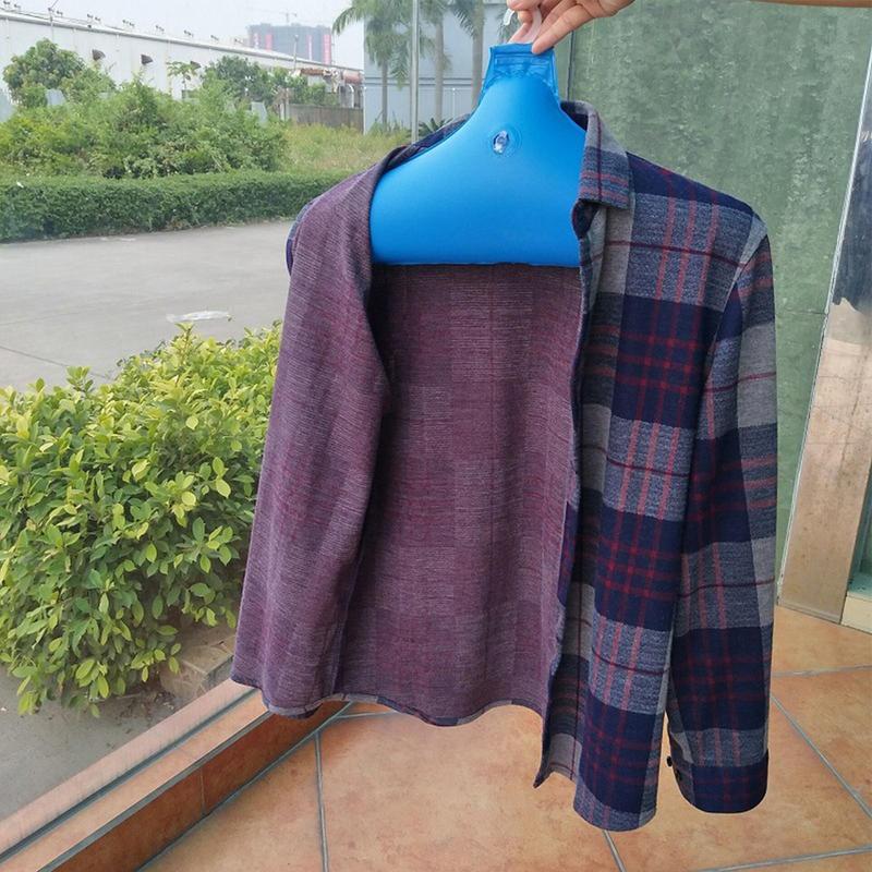 PVC Inflatable Hanger 5PCS Windproof Inflatable Portable Clothes Rack Folding Space Saving Coat Hanger With Metal Hook For Dress