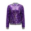 Autumn and Winter Sequins Long Sleeve Women's Jacket