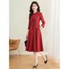 New Chinese Style Red Two-Piece Dress Suit