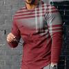 Men's Fashion Casual Top 3D Printed Long Sleeve T-shirt