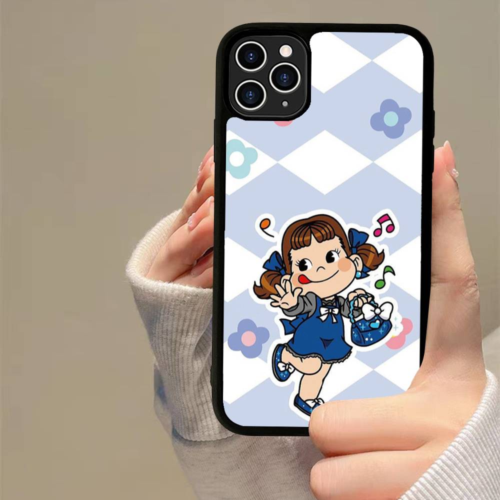Чехол для телефона Fujiya Milky Peko-Chan Силикон PC+TPU Для Для IPhone 11 12 13 14 15 16 Plus Pro Max Чехол