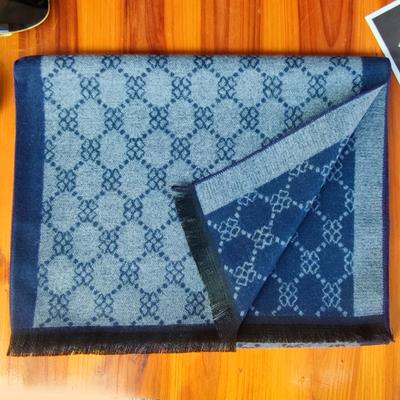 Роскошный кашемировый шарф для мужчин Мягкий Теплый Зимний Пашмина Джентльменские Шарфы Мужские Буфанды Омбре Деловые Длинные Накидки