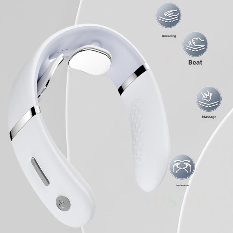 Portable Neck Shoulder Massager Adjustable Deep Tissue Massage for Pain Relief and Relaxation Mini Cervical Massager