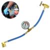 Refrigerant Charge Hose Self-Sealing Recharge Hose with Gauge and 1/2 Acme Threads Stable Air Conditioner Recharging Hose