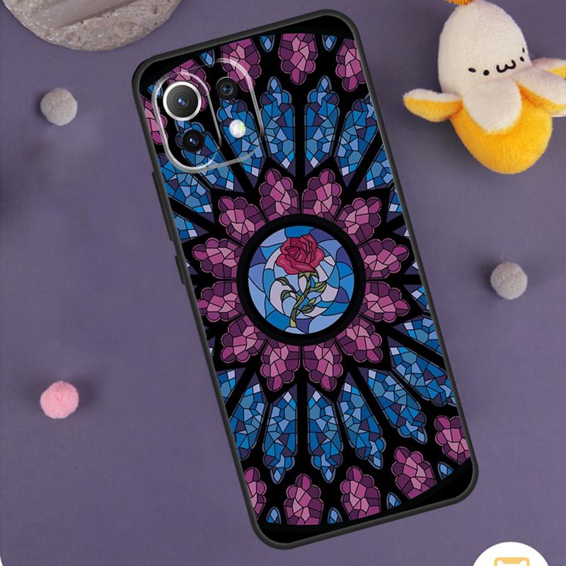 Stained Glass Rose Galaxys Case For POCO F6 X6 X5 X3 Pro M6 M5s F3 F5 Xiaomi 14 13 Ultra 12 Lite 11T 12T 13T Pro Cover