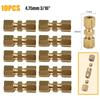 10x Universal Brake Line Connector For Brake Line Without Flaring 4.75mm 3/16
