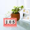 Vintage Wood Table Perpetual Calendar Wooden Flip Calendar Turn Page Month Date Display for Desk Home Decoration Office Supplies