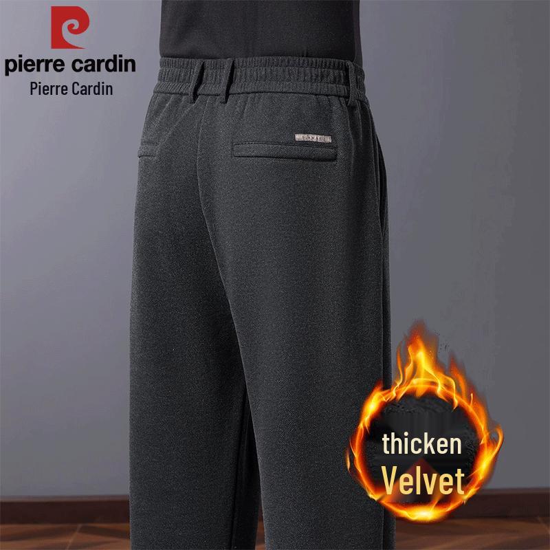 Pierre Cardin Men's Thickened Straight-Leg Casual Trousers