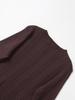 2025 Spring Women's European & American Ribbed Crew Neck Long Sleeve Knitted Cardigan