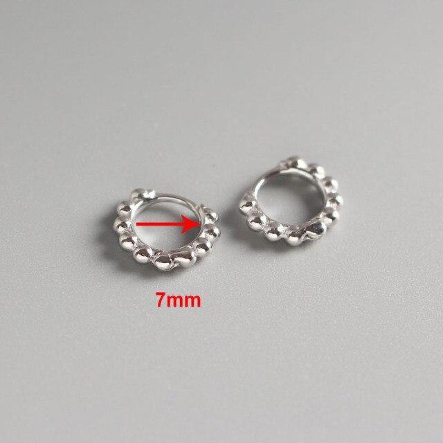 Маленькие одинарные серьги-кольца из стерлингового серебра 925 пробы для девочек и детей, универсальные ювелирные изделия