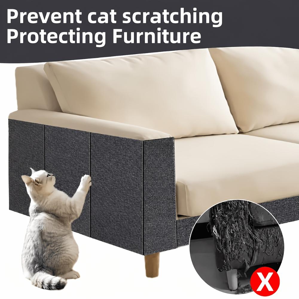 2 Rolls Thickened Self-Adhesive Cat Scratching Pad Anti-Scratch Mat Cuttable Furniture Wall Cat Climbing Frame Protective Film