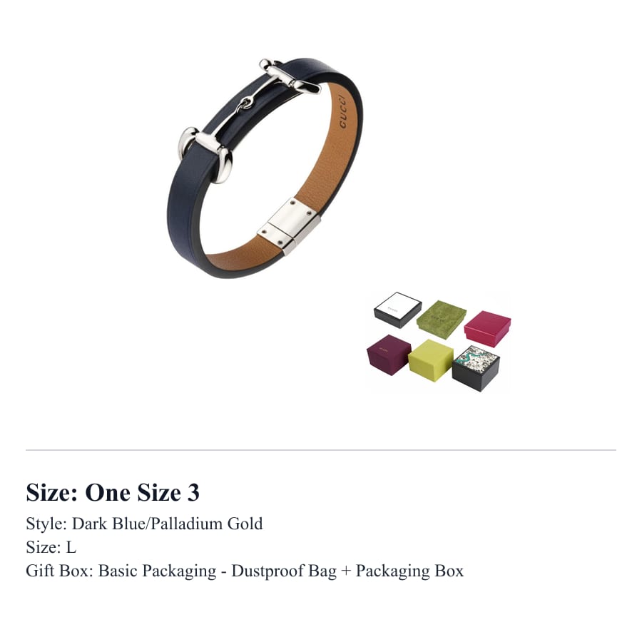GUCCI Horsebit Bangles Unisex 874621-IAAG9-8517