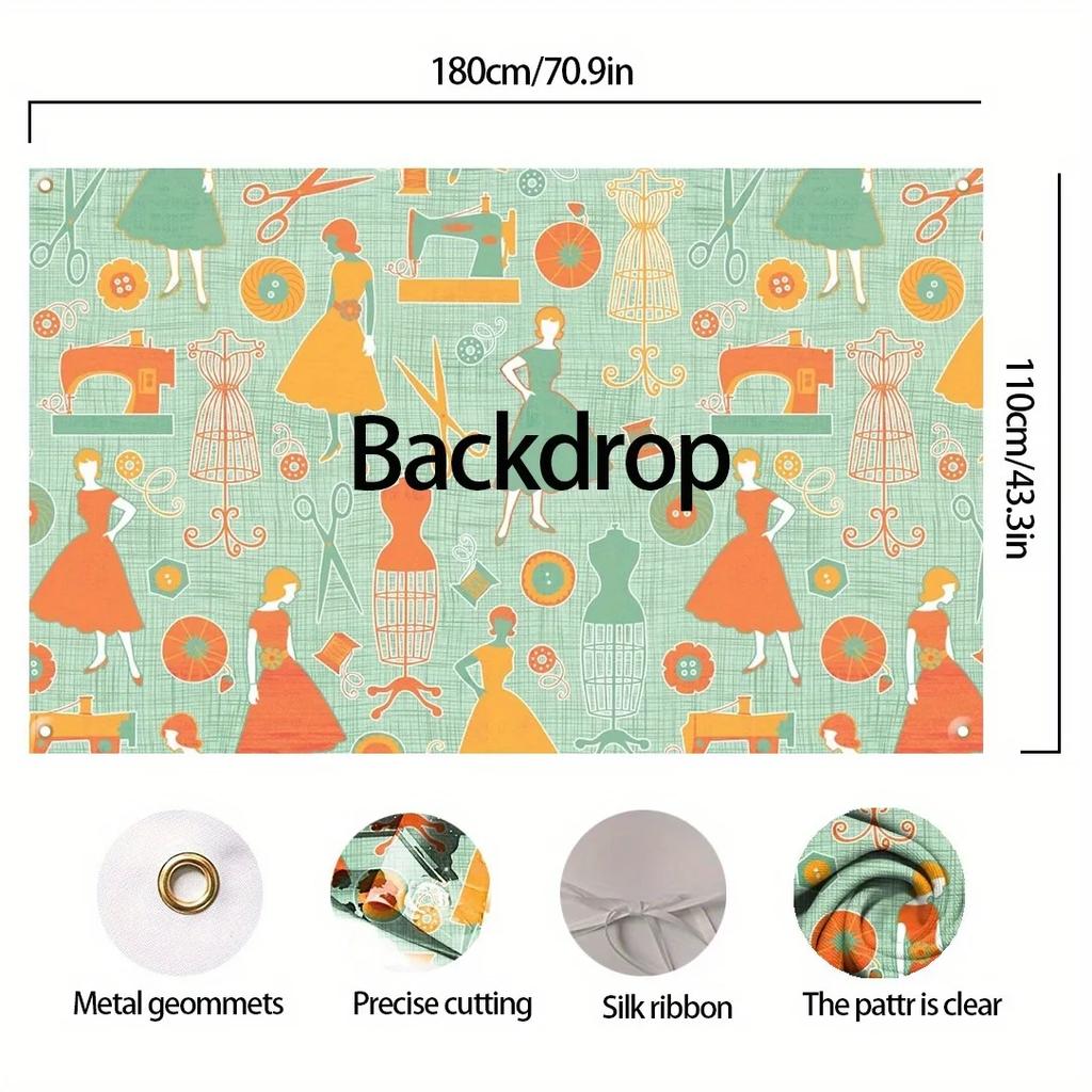 Forest Exploration Watercolor Background - 5.9 x 3.6 feet polyester photo background fabricXY