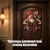 Farmhouse Holiday Decor Diy Christmas Quilt Bow DIY Sewing Kit 3D Handmade Decorative Ornament Pre-cut Handcraft Materials Fabric And Step-by-Step