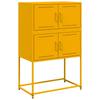 Sideboard Mustard Yellow 68.5 x 38.5 x 107 cm Steel