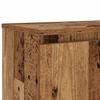 TV Cabinet with LED Lights Rustic Wood Look 120 x 30 x 36 cm