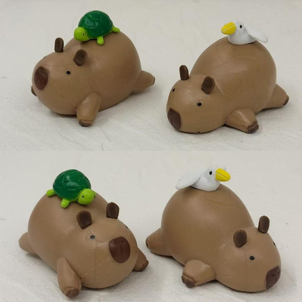 Zero Assembly Pvc Capybara Figure For Desk Decoration And Collectors Display