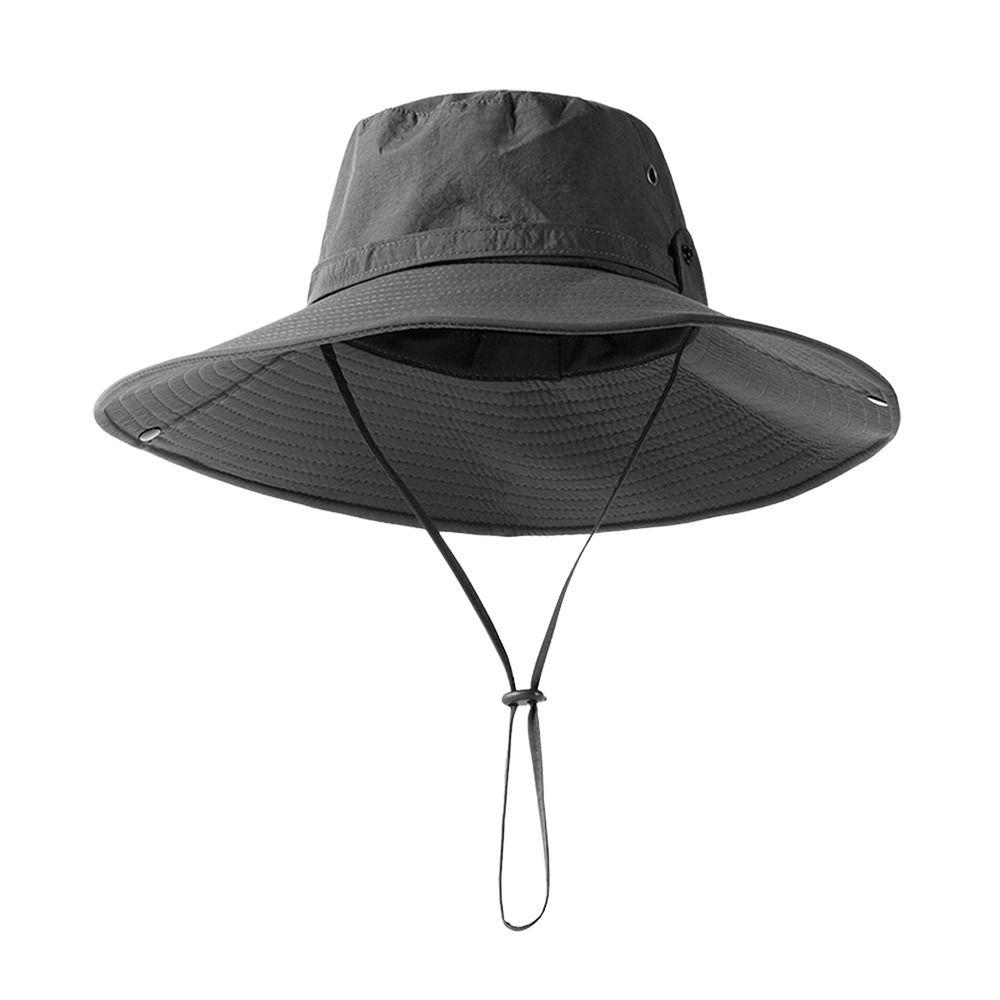 Wide Brim Bucket Hat Summer Boonie Hat Fashion Fishing Cap Mountaineering