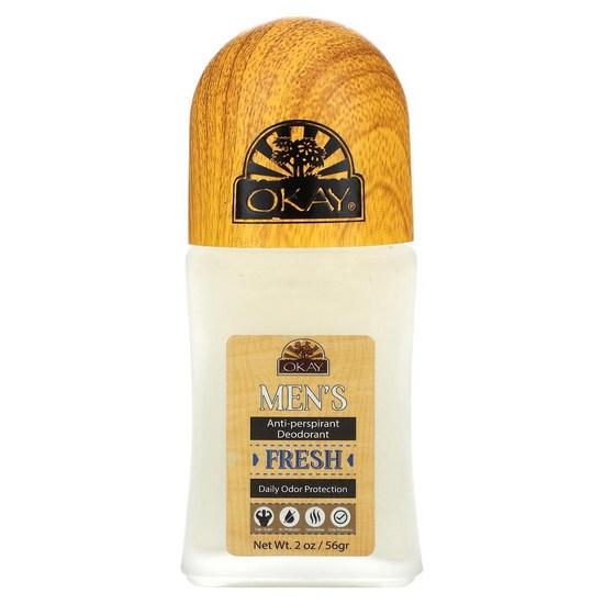 Okay Pure Naturals Мужской дезодорант-антиперспирант Натуральная свежесть, 1 упаковка, 56г