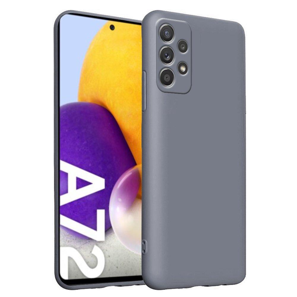 Case for Samsung Galaxy A72 / A72 5G, Silicone Lite, Lavender Gray