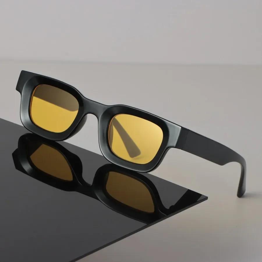 Сексуальные квадратные солнцезащитные очки Женские Мужские Черные Солнцезащитные очки Крутые Дизайнерские Очки Роскошные Цветные Зеркальные Линзы Бренд
