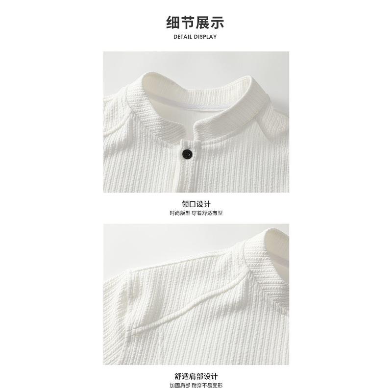 Men Boxy Fit Crew Neck Long Sleeve Hoodie Spring Autumn Fashion Sweatshirt
